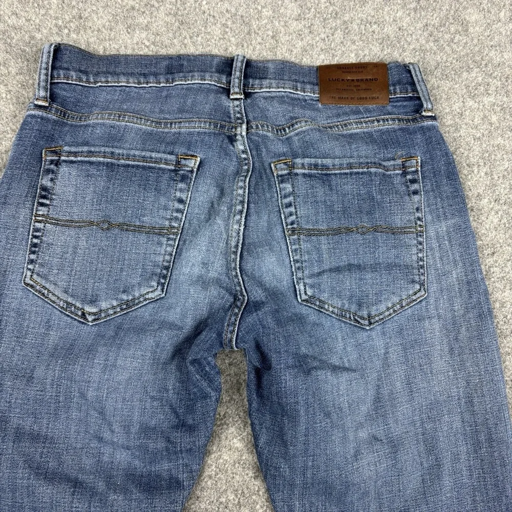 Lucky Brand 110 Skinny Jeans Mens 30x32 Medium Wash Stretch Blue Denim Casual